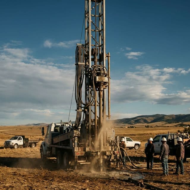 Water well drilling rig operations