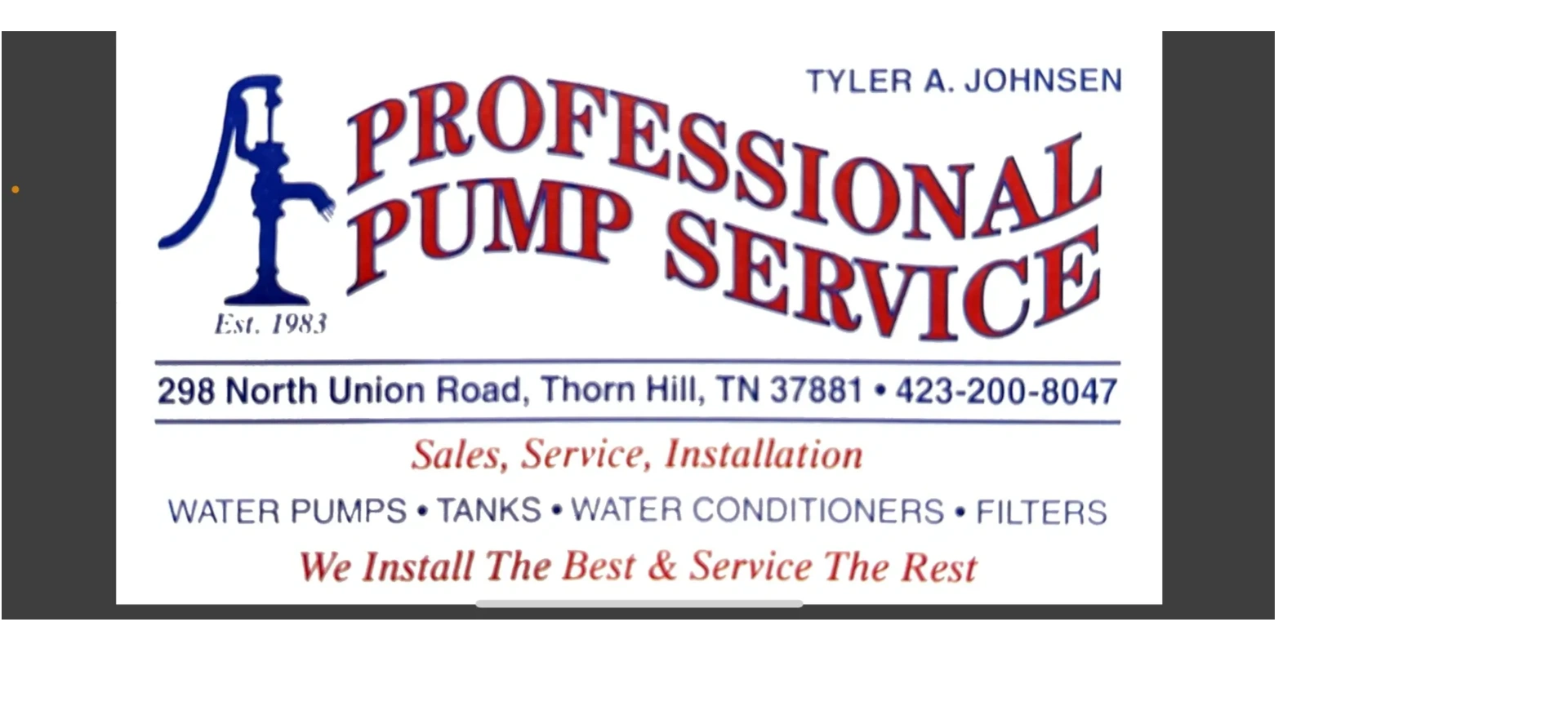 Professional Pump Service LLC - gallery