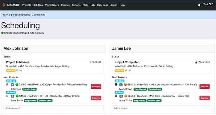 Integrated scheduling built for drilling crews